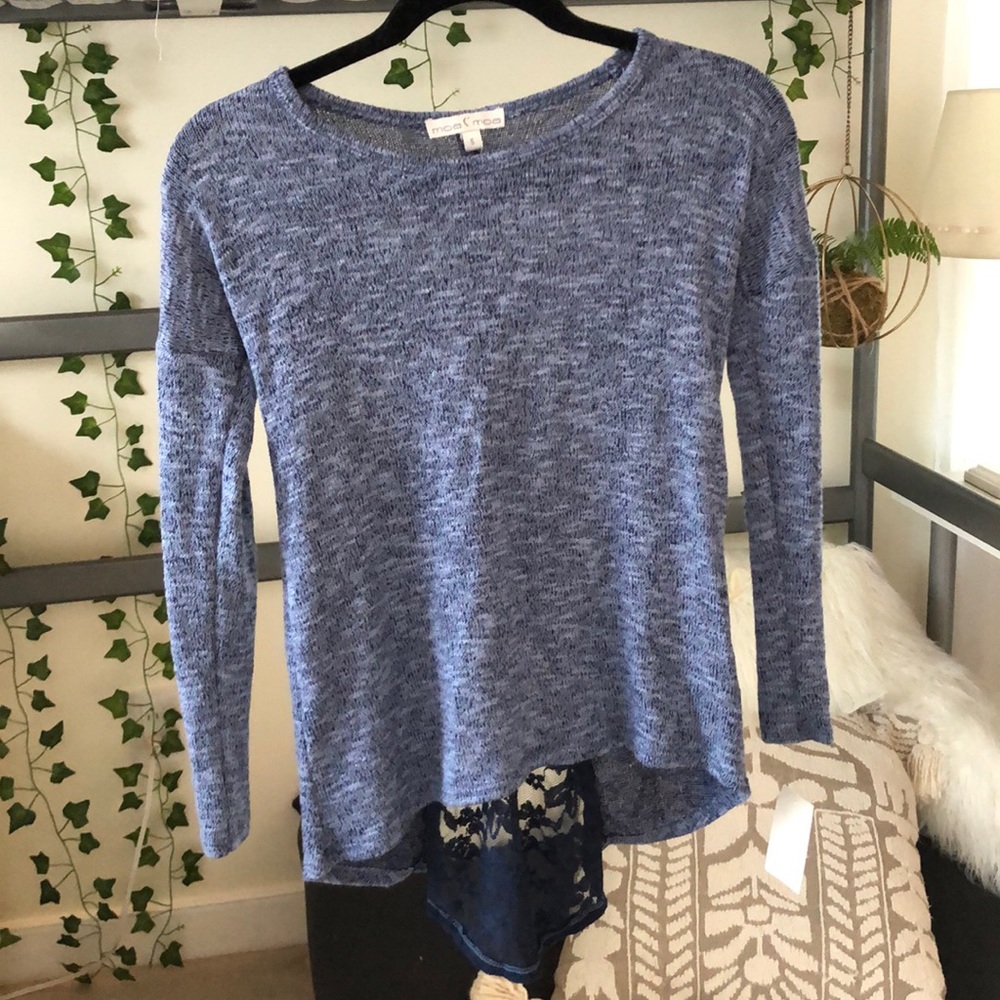 blue sweater